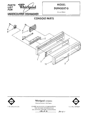 Diagram for DU9450XT0