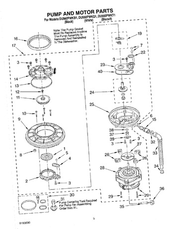 Diagram for DU960PWKB1