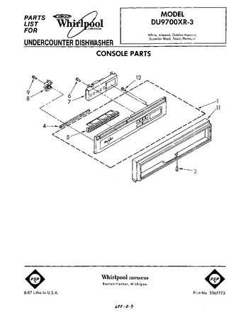 Diagram for DU9700XR3