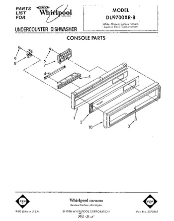 Diagram for DU9700XR8