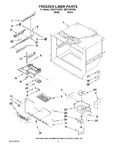 Diagram for 02 - Freezer Liner Parts