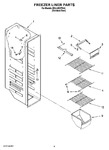 Diagram for 04 - Freezer Liner Parts