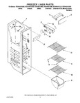 Diagram for 04 - Freezer Liner Parts