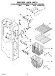 Diagram for 04 - Freezer Liner Parts