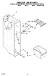 Diagram for 04 - Freezer Liner Parts