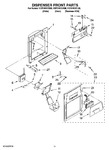 Diagram for 08 - Dispenser Front Parts