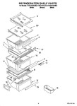 Diagram for 03 - Refrigerator Shelf Parts