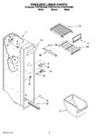 Diagram for 04 - Freezer Liner Parts