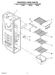 Diagram for 04 - Freezer Liner Parts