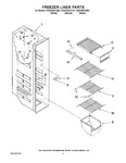 Diagram for 04 - Freezer Liner Parts