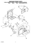 Diagram for 08 - Dispenser Front Parts