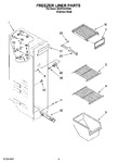 Diagram for 04 - Freezer Liner Parts