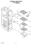 Diagram for 04 - Freezer Liner Parts