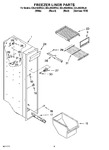 Diagram for 04 - Freezer Liner Parts