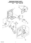 Diagram for 08 - Dispenser Front Parts