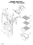 Diagram for 04 - Freezer Liner Parts