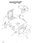 Diagram for 08 - Dispenser Front Parts