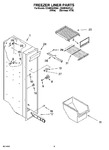 Diagram for 04 - Freezer Liner Parts