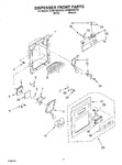 Diagram for 08 - Dispenser Front Parts