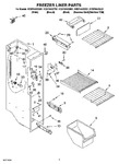 Diagram for 04 - Freezer Liner Parts