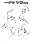 Diagram for 08 - Dispenser Front Parts