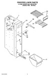 Diagram for 04 - Freezer Liner Parts