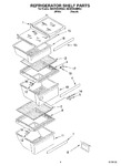 Diagram for 03 - Refrigerator Shelf Parts