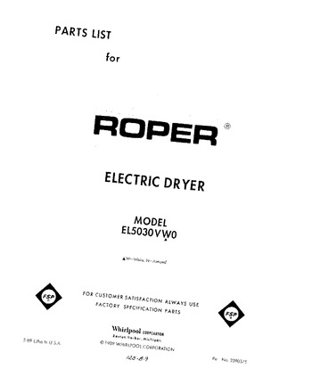 Diagram for EL5030VW0