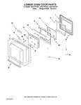 Diagram for 03 - Lower Oven Door Parts