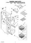 Diagram for 04 - Freezer Liner Parts