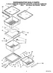 Diagram for 03 - Refrigerator Shelf Parts