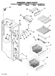 Diagram for 04 - Freezer Liner Parts