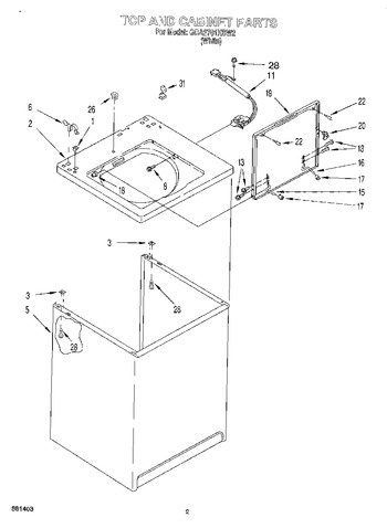 Diagram for GCA2701XSW2