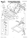 Diagram for 01 - Top And Console Parts