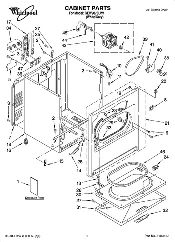 Diagram for GEW9878LW1