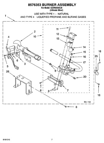 Diagram for GGW9250SU0