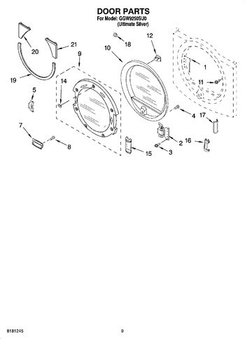 Diagram for GGW9250SU0