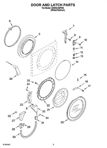 Diagram for GHW9150PW0