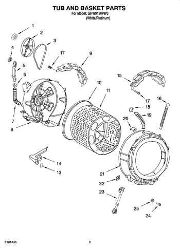 Diagram for GHW9150PW3