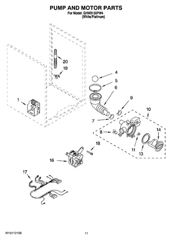 Diagram for GHW9150PW4