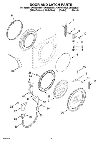 Diagram for GHW9250MQ1