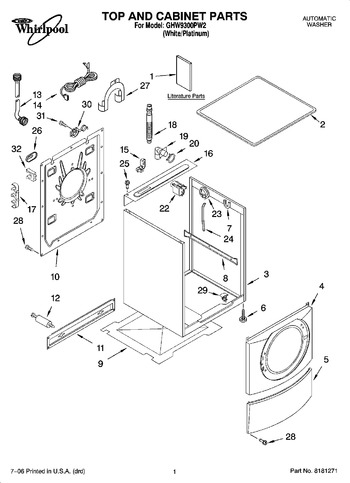 Diagram for GHW9300PW2