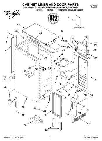 Diagram for GI1500XHB5