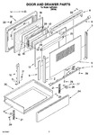 Diagram for 03 - Door And Drawer Parts