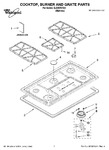 Diagram for 01 - Cooktop, Burner And Grate Parts