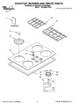 Diagram for 01 - Cooktop, Burner And Grate Parts