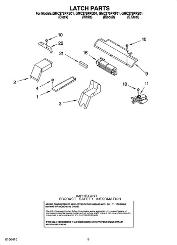 Diagram for GMC275PRB01