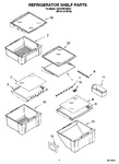 Diagram for 03 - Refrigerator Shelf Parts