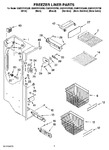 Diagram for 04 - Freezer Liner Parts