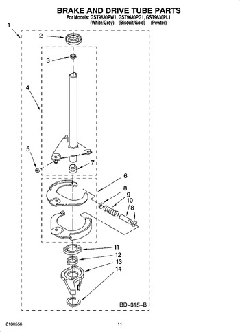 Diagram for GST9630PW1